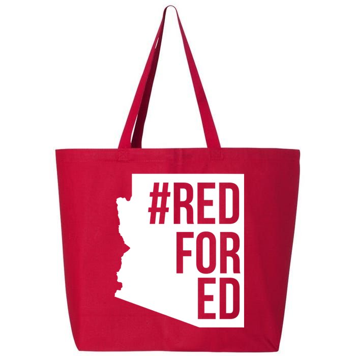 Red For Ed #RedForEd Arizona Teacher Protest 25L Jumbo Tote