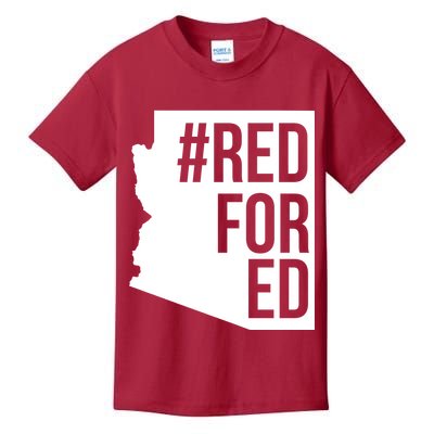 Red For Ed #RedForEd Arizona Teacher Protest Kids T-Shirt