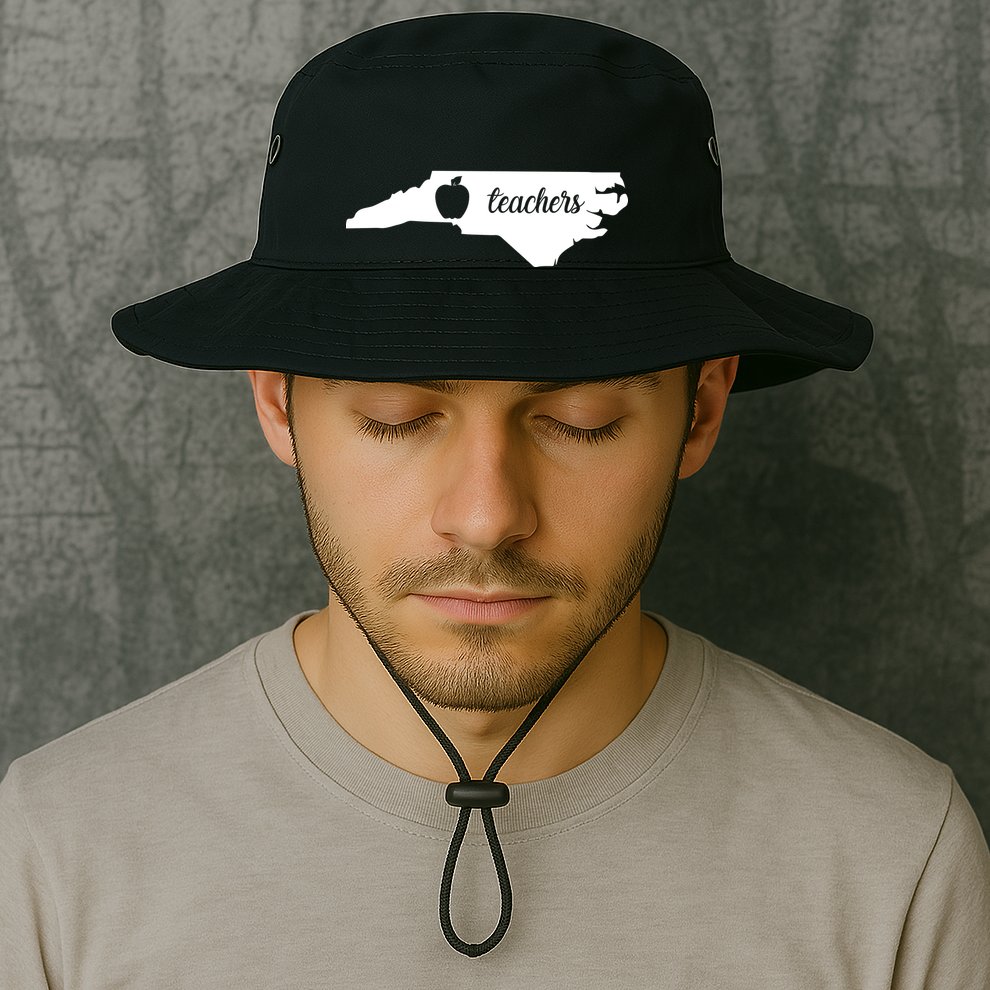 Red For Ed Teacher North Carolina Bucket Hat