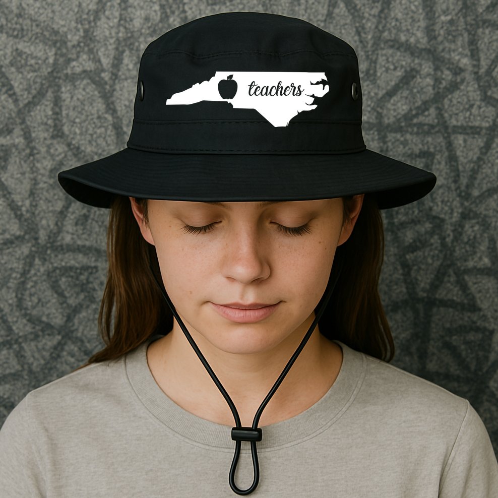 Red For Ed Teacher North Carolina Bucket Hat