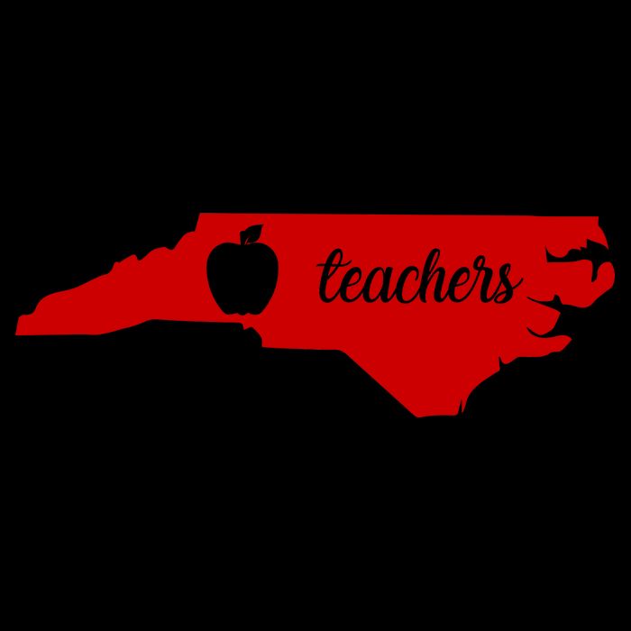Red For Ed Teacher North Carolina Mug