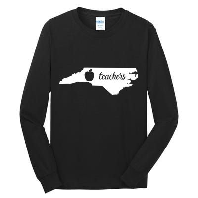 Red For Ed Teacher North Carolina Tall Long Sleeve T-Shirt