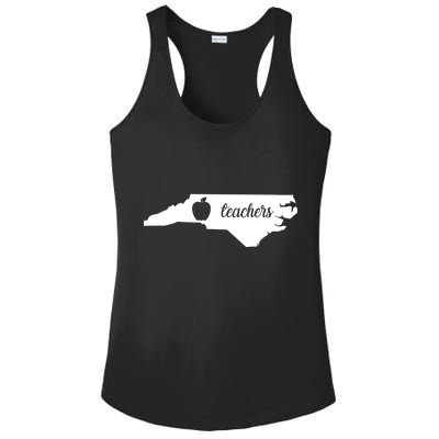 Red For Ed Teacher North Carolina Ladies PosiCharge Competitor Racerback Tank