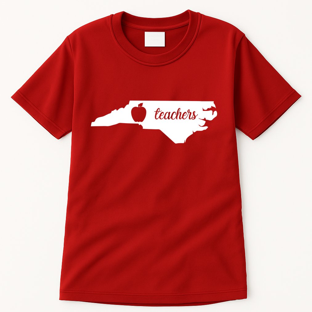 Red For Ed Teacher North Carolina Tall T-Shirt