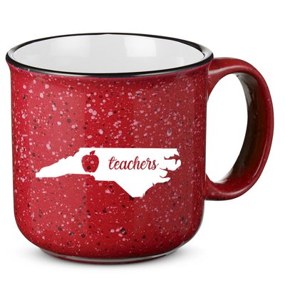 Red For Ed Teacher North Carolina 15oz Campfire Ceramic Mug