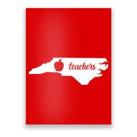 Red For Ed Teacher North Carolina Poster