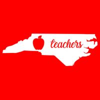 Red For Ed Teacher North Carolina Poster