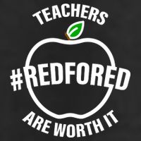 Red For Ed Teachers Are Worth It Crop Fleece Hoodie