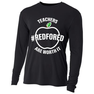 Red For Ed Teachers Are Worth It Cooling Performance Long Sleeve Crew
