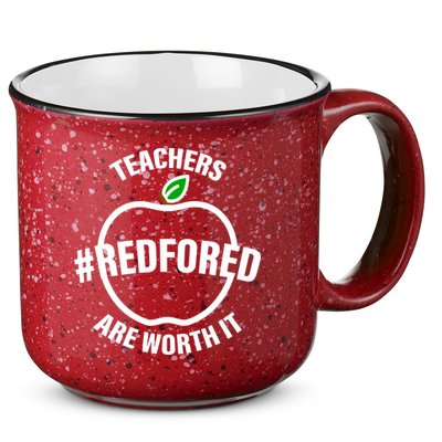 Red For Ed Teachers Are Worth It 15oz Campfire Ceramic Mug
