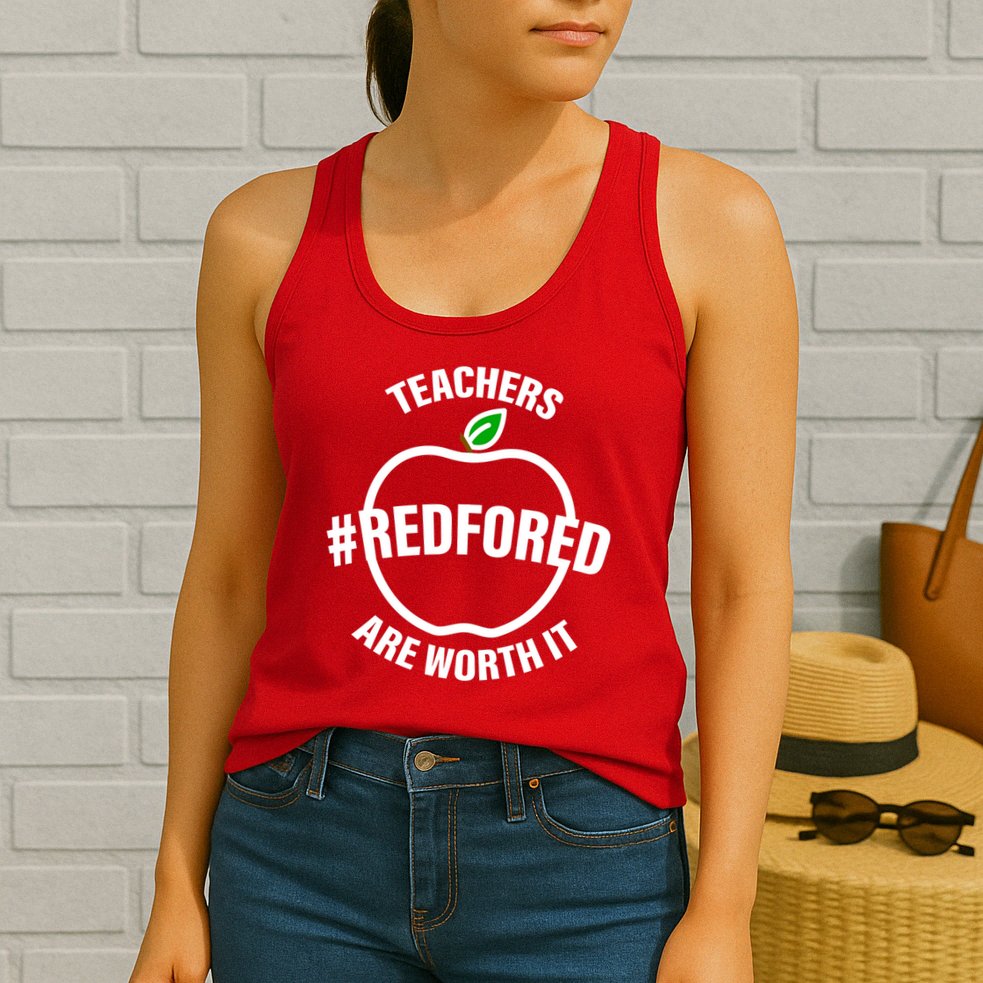 Red For Ed Teachers Are Worth It Womens Tank Top