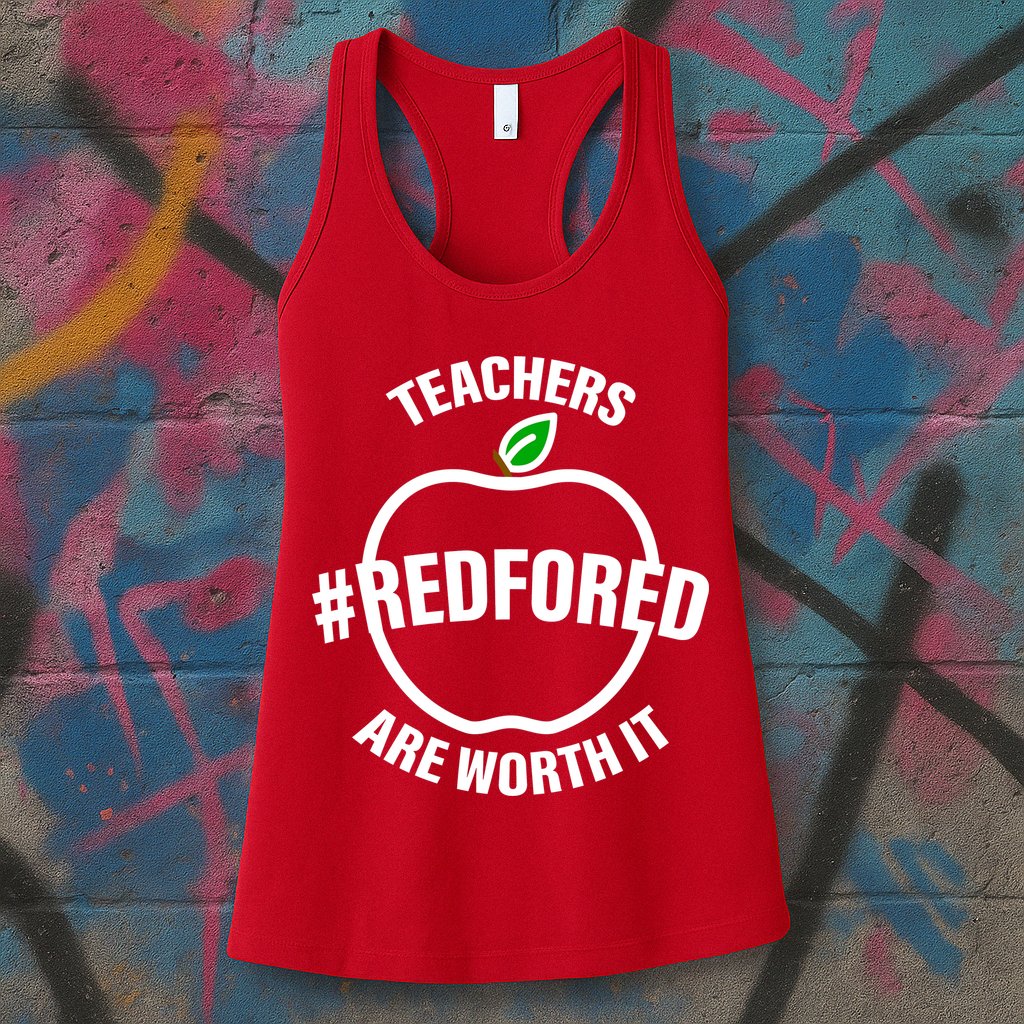 Red For Ed Teachers Are Worth It Womens Tank Top