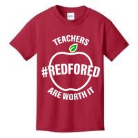 Red For Ed Teachers Are Worth It Kids T-Shirt