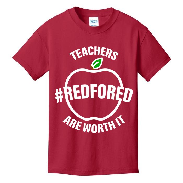 Red For Ed Teachers Are Worth It Kids T-Shirt