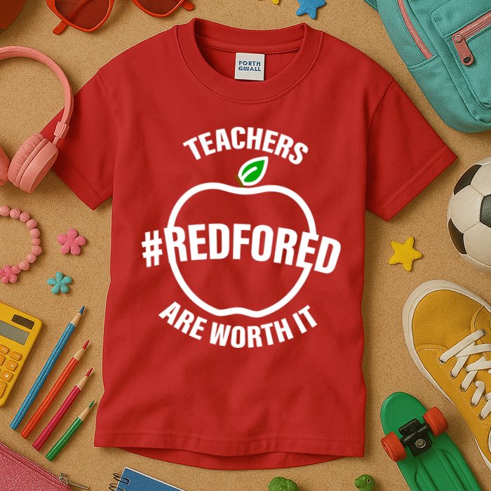 Red For Ed Teachers Are Worth It Kids T-Shirt