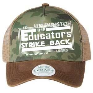 Red For Ed Washington Educators Strike Back Legacy Tie Dye Trucker Hat