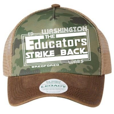 Red For Ed Washington Educators Strike Back Legacy Tie Dye Trucker Hat