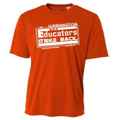 Red For Ed Washington Educators Strike Back Cooling Performance Crew T-Shirt