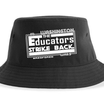 Red For Ed Washington Educators Strike Back Sustainable Bucket Hat