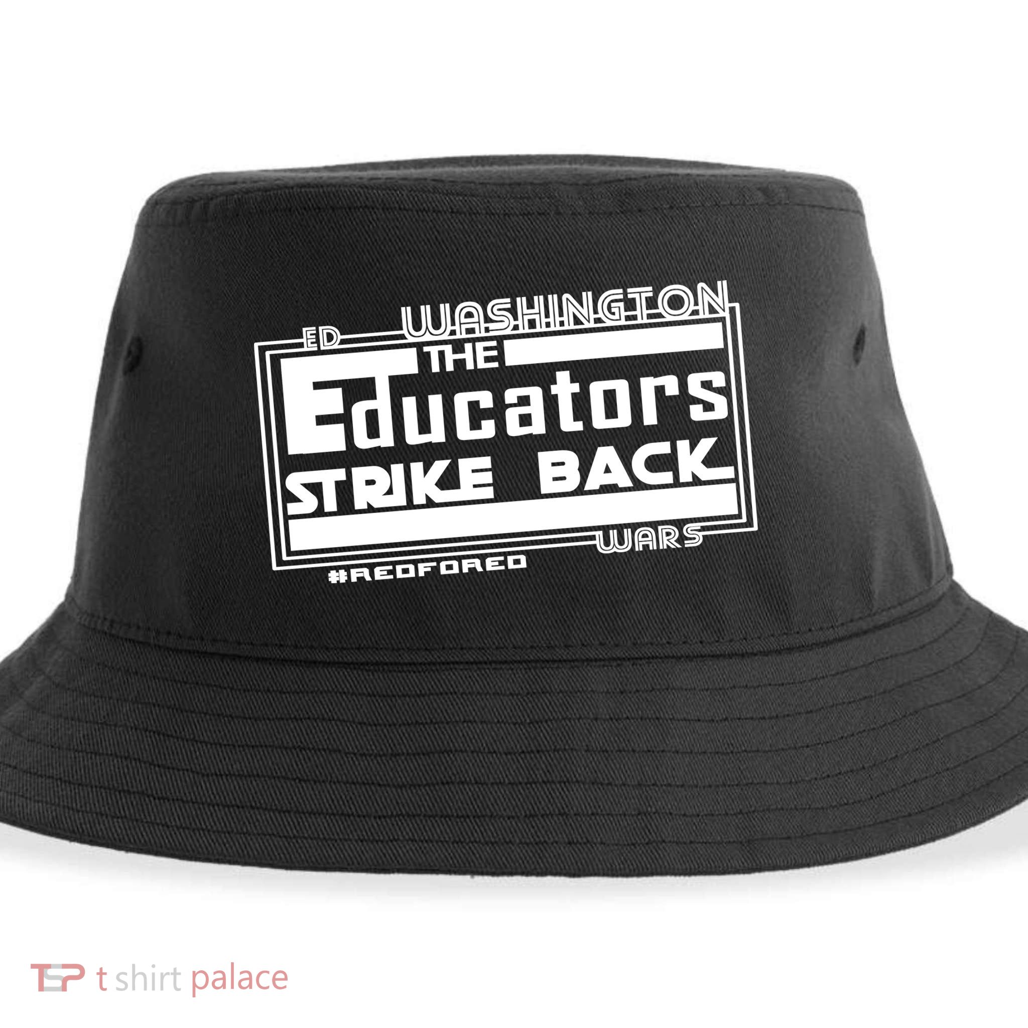 Red For Ed Washington Educators Strike Back Sustainable Bucket Hat