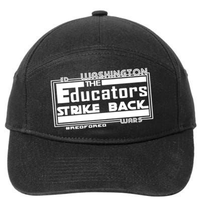 Red For Ed Washington Educators Strike Back 7-Panel Snapback Hat