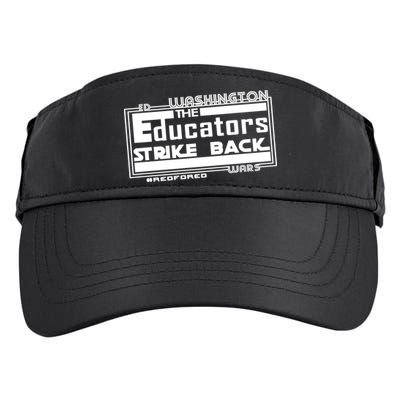 Red For Ed Washington Educators Strike Back Adult Drive Performance Visor