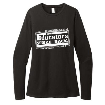 Red For Ed Washington Educators Strike Back Womens CVC Long Sleeve Shirt