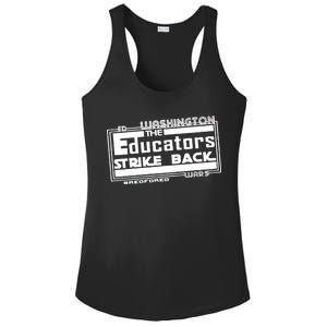 Red For Ed Washington Educators Strike Back Ladies PosiCharge Competitor Racerback Tank