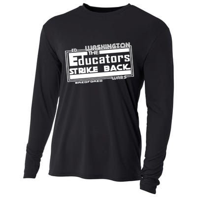 Red For Ed Washington Educators Strike Back Cooling Performance Long Sleeve Crew