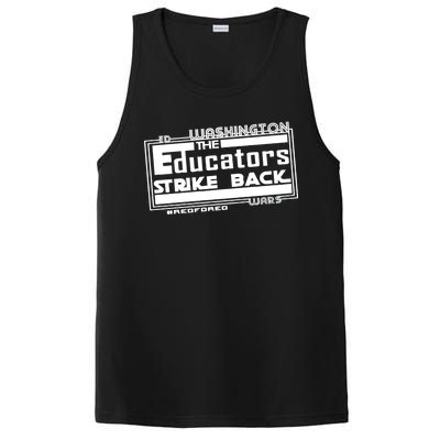 Red For Ed Washington Educators Strike Back PosiCharge Competitor Tank