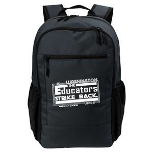 Red For Ed Washington Educators Strike Back Daily Commute Backpack