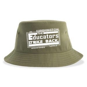 Red For Ed Washington Educators Strike Back Sustainable Bucket Hat