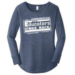 Red For Ed Washington Educators Strike Back Women's Perfect Tri Tunic Long Sleeve Shirt