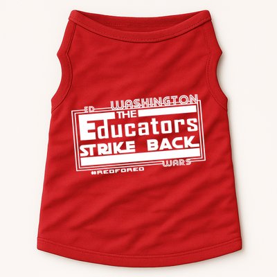 Red For Ed Washington Educators Strike Back Doggie Tank