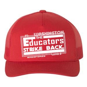 Red For Ed Washington Educators Strike Back Yupoong Adult 5-Panel Trucker Hat