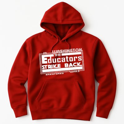 Red For Ed Washington Educators Strike Back Hoodie