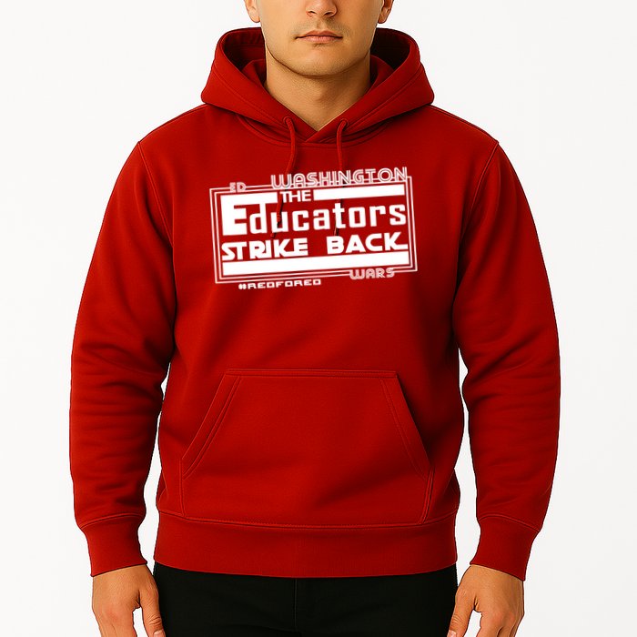 Red For Ed Washington Educators Strike Back Hoodie