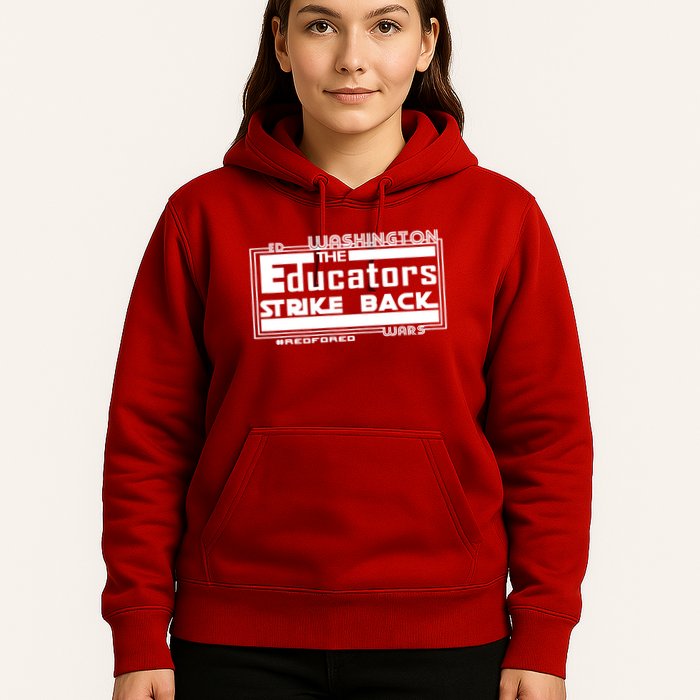 Red For Ed Washington Educators Strike Back Hoodie