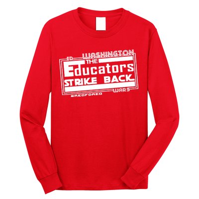 Red For Ed Washington Educators Strike Back Long Sleeve Shirt