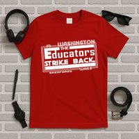 Red For Ed Washington Educators Strike Back T-Shirt