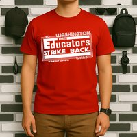 Red For Ed Washington Educators Strike Back T-Shirt