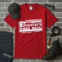 Red For Ed Washington Educators Strike Back Tall T-Shirt