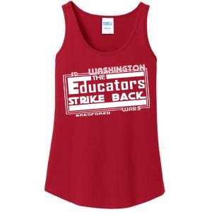 Red For Ed Washington Educators Strike Back Ladies Essential Tank