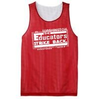 Red For Ed Washington Educators Strike Back Mesh Reversible Basketball Jersey Tank