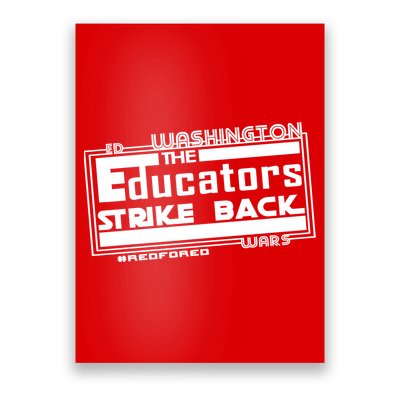 Red For Ed Washington Educators Strike Back Poster