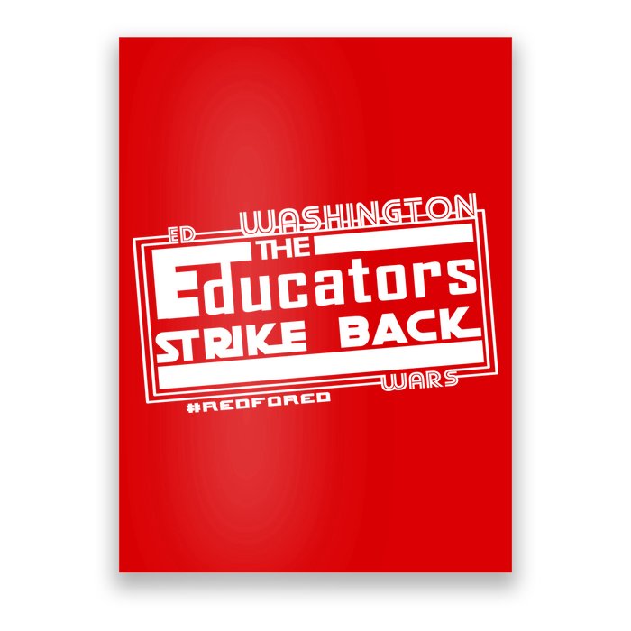 Red For Ed Washington Educators Strike Back Poster
