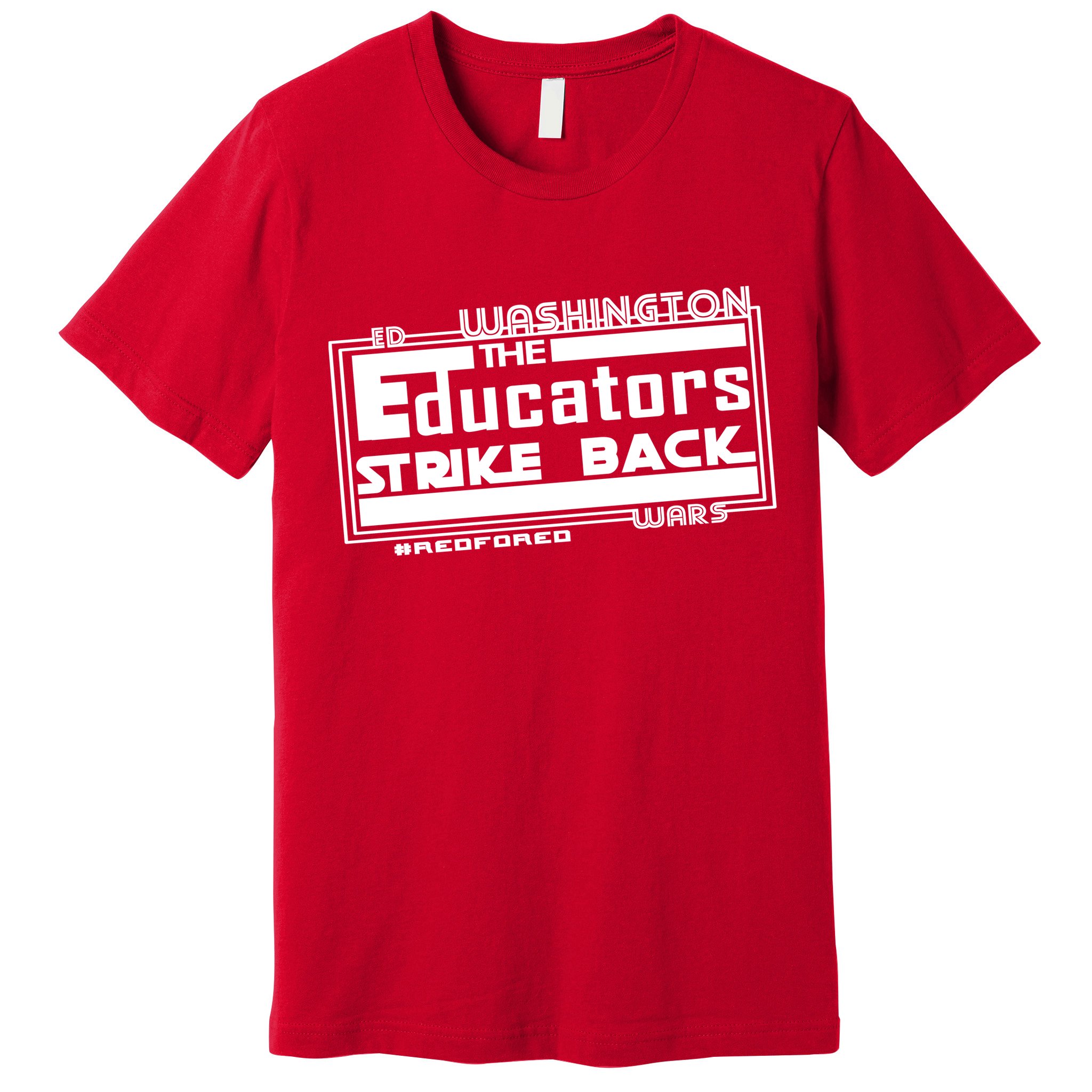 Red For Ed Washington Educators Strike Back Premium T-Shirt