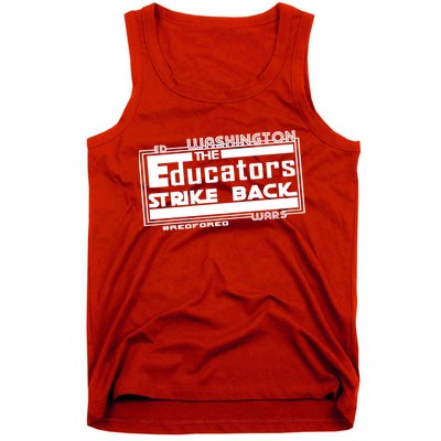 Red For Ed Washington Educators Strike Back Tank Top