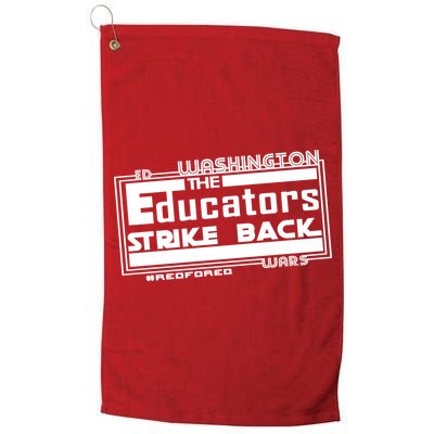 Red For Ed Washington Educators Strike Back Golf Towel