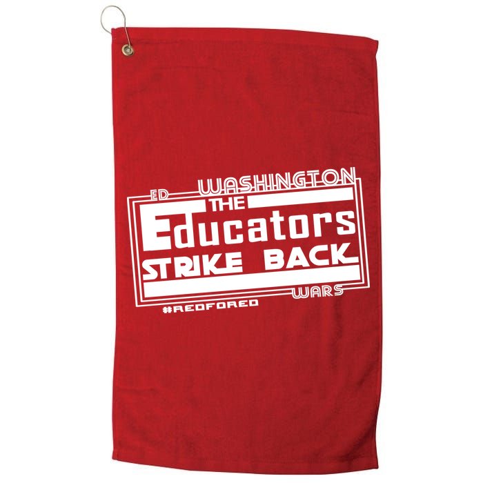 Red For Ed Washington Educators Strike Back Golf Towel